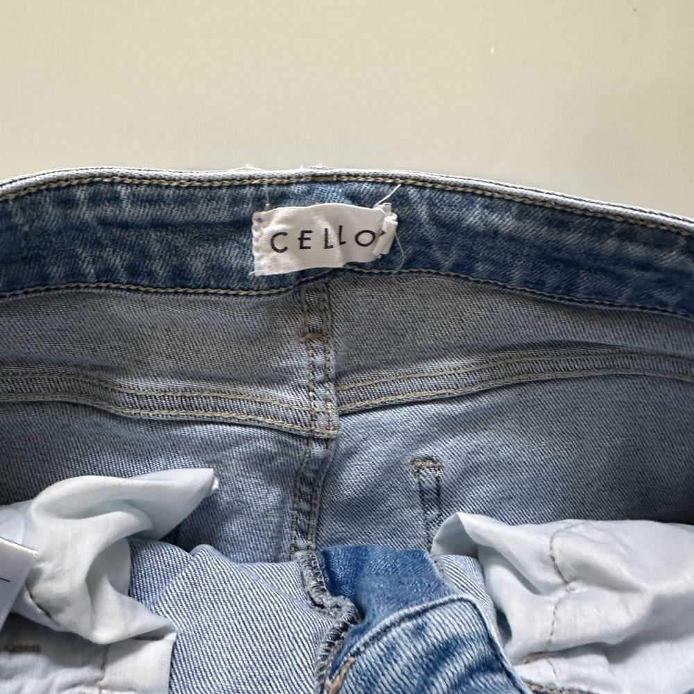 Cello Blue Flare Wide Leg Jeans - Picture 7 of 7